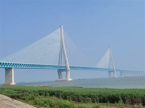 江苏张家港：张靖皋长江大桥建设正酣-人民图片网