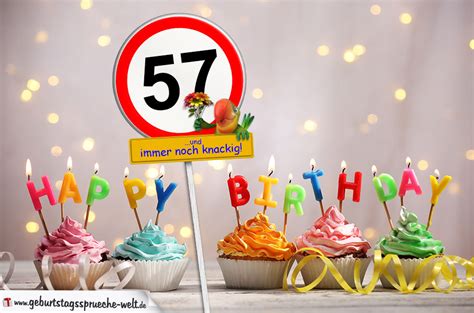 Alles Gute zum 57. Geburtstag GIF. | Funimada.com