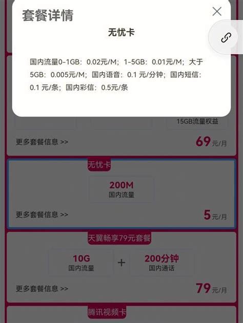 中国电信公布5G资费套餐2023，最低129元-小七玩卡