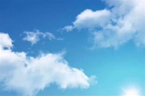 蓝天白云图片-阳光照耀下的蓝天白云素材-高清图片-摄影照片-寻图免费打包下载