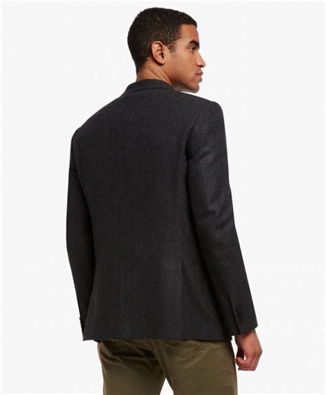 Brooks Brothers Blazers Clearance Online - Black Stretch Virgin Wool ...