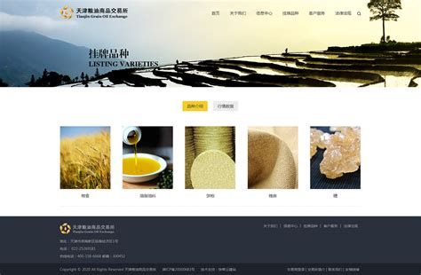 网站建设案例-天津粮油商品交易所-高端定制建站-快帮集团数字化建设