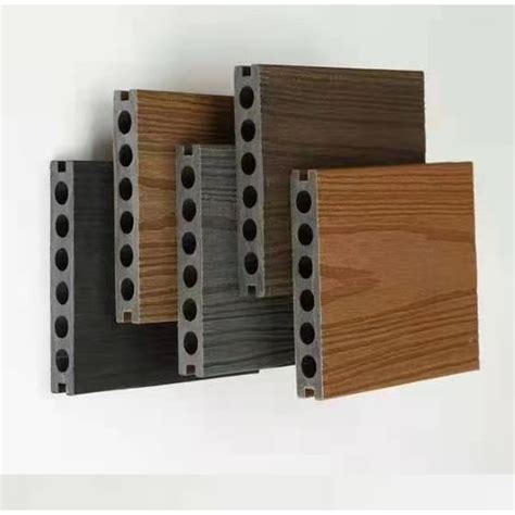 定制单面带槽圆孔塑木地板140*25户外家装建材塑木地板pe木塑材料-阿里巴巴