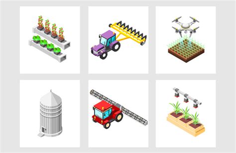 农业浇水机器人组成插画图片素材_ID:426151139-Veer图库