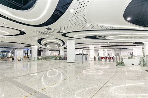 深圳岗厦北枢纽地铁4线换乘空间示意图（2021年更新）_深圳之窗