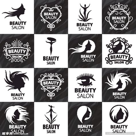 女性美发美容标志设计矢量图片(图片ID:1152729)_-logo设计-标志图标-矢量素材_ 素材宝 scbao.com