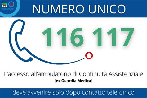 116117, il numero unico per contattare l’ex Guardia Medica - ASL Biella