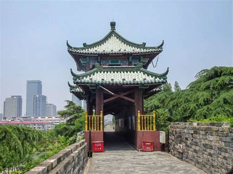 Nanjing from the old city wall in Nanjing, China image - Free stock ...