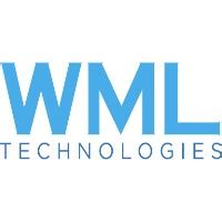 WML letter logo design on WHITE background. WML creative initials ...