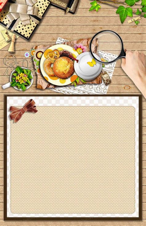韩式美食厨房炸鸡餐厅菜单代金券海报背景背景图片素材免费下载_熊猫办公