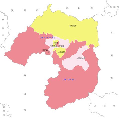 辽宁省辽阳市旅游地图 - 辽阳市地图 - 地理教师网