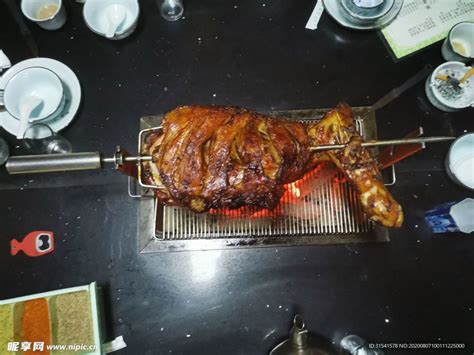 木碳烤羊腿,其它,食品餐饮,摄影素材,汇图网www.huitu.com