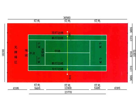 弹性丙烯酸网球场 标准网球场地坪工程施工 标准网球场尺寸平面图-阿里巴巴