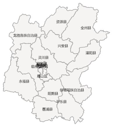 到桂林地图,桂林,桂林市区_大山谷图库