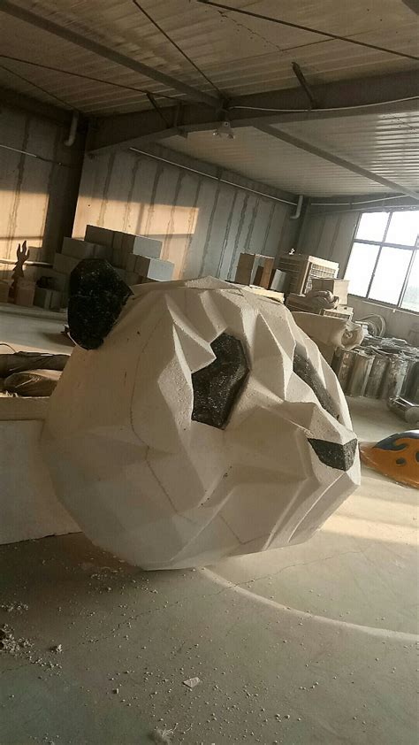 熊猫头设计与雕塑制作|纯艺术|雕塑|郑州洛克广告 - 原创作品 - 站酷 (ZCOOL)