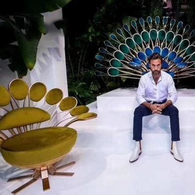 2021新款新品 轻奢不锈钢 Peacock lounge chair 孔雀休闲椅 样板房别墅 ...