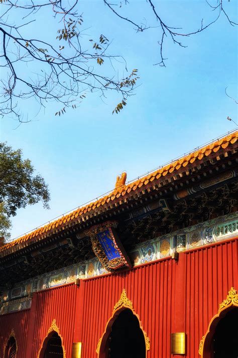 远古的城市建筑外部北京雍和宫高清图片下载-正版图片501992220-摄图网