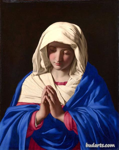 祈祷中的圣母玛利亚 - 桑索费莱托 - 画园网