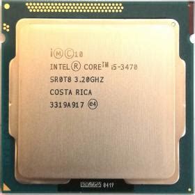 Процессор Intel Core I5 3470: описание и характеристики