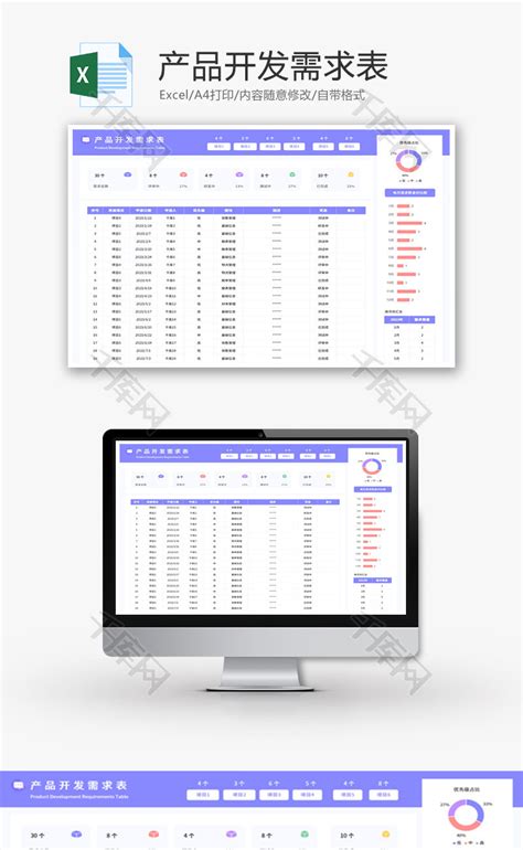 产品开发需求表Excel模板_千库网(excelID：186626)