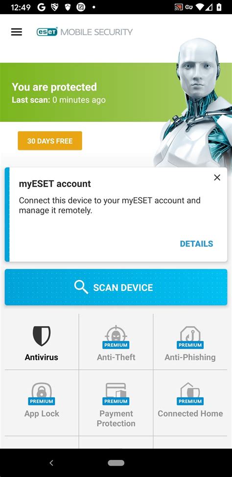 تحميل وتفعيل تطبيق الحماية للاندرويد ESET Mobile Security Premium اخر اصدار
