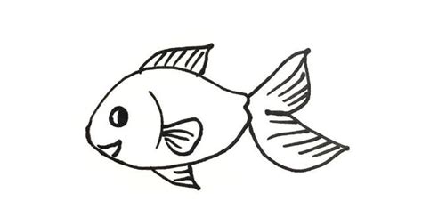 鱼怎么画简笔画图片 2022最新鱼简笔画画法 - 第 2 - 水彩迷