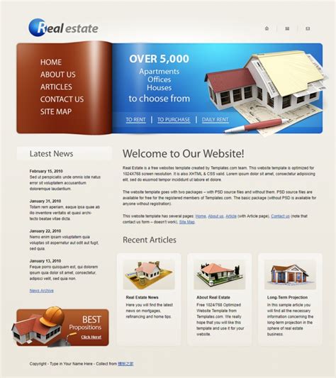 DreamVilla - 房产中介房地产官方网站HTML5模板