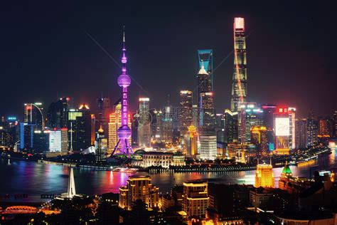 上海北外滩夜景高清图片下载-正版图片500846888-摄图网