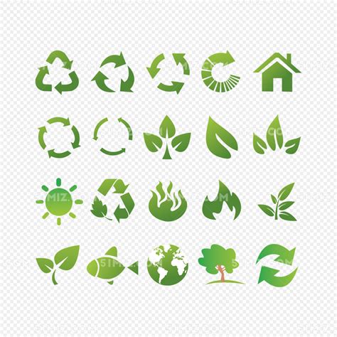 精美绿色环保主题标签矢量PNG图片素材下载_标签PNG_熊猫办公