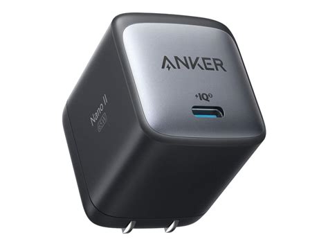 Anker Nano II - Strömadapter - 65 Watt - 3.25 A - IQ 3.0 (USB-C) - svart