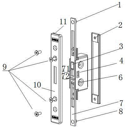 防盗门窗用锁闭装置及防盗门窗的制作方法