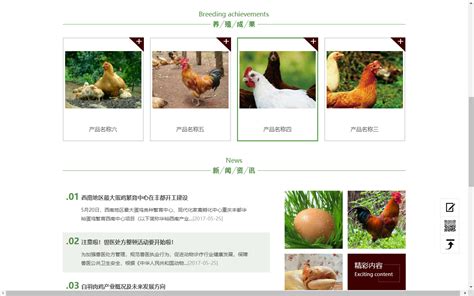 Pbootcms响应式家禽养殖网站模板 - ASPCMS模板网