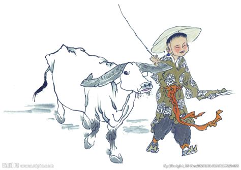 牧童骑牛 水墨画 高清图片设计图__传统文化_文化艺术_设计图库_昵图网nipic.com