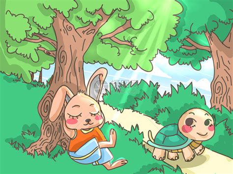 龟兔赛跑|插画|儿童插画|不知名的呆毛小姐 - 原创作品 - 站酷 (ZCOOL)
