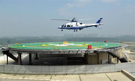 屋顶直升机停机坪厂家告诉你直升机坪有哪些标识！_龙腾直升机坪建设有限公司