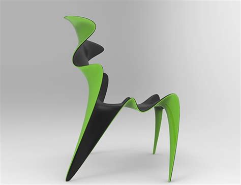 抽象概念创意塑料椅子（KLEO）