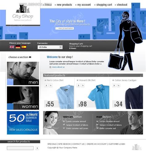 欧美科技网站设计图__其他模板_ web界面设计_设计图库_昵图网nipic.com