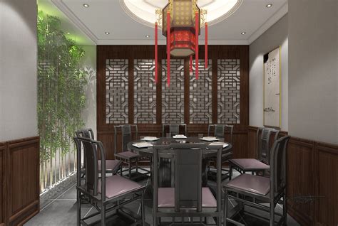 新中式餐厅包厢-sketchup模型_sketchup模型库_建E室内设计网!