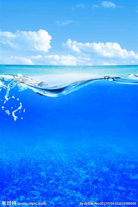 世界海洋日创意合成公益保护海洋海底世界海报海报模板下载-千库网