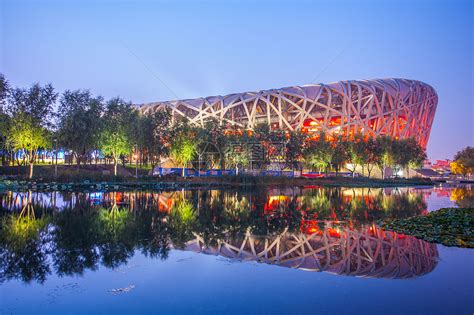 北京国家体育场（鸟巢）倒影高清图片下载-正版图片500788995-摄图网