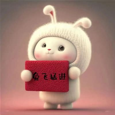红黄色可爱兔子祝福吉利话手绘春节节日分享中文微信头像 - 模板 - Canva可画