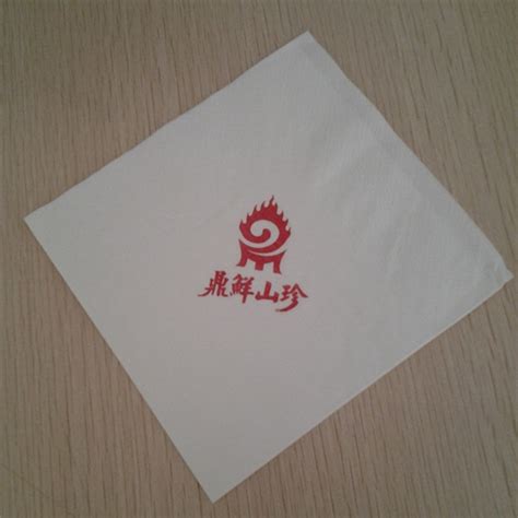 双层商务方巾纸酒店餐厅正方形餐巾纸定制印logo订一万张-阿里巴巴