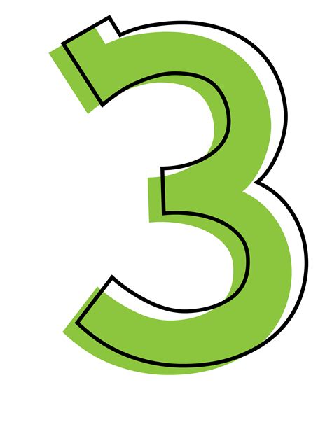 3 Number PNG Image - PNG All | PNG All