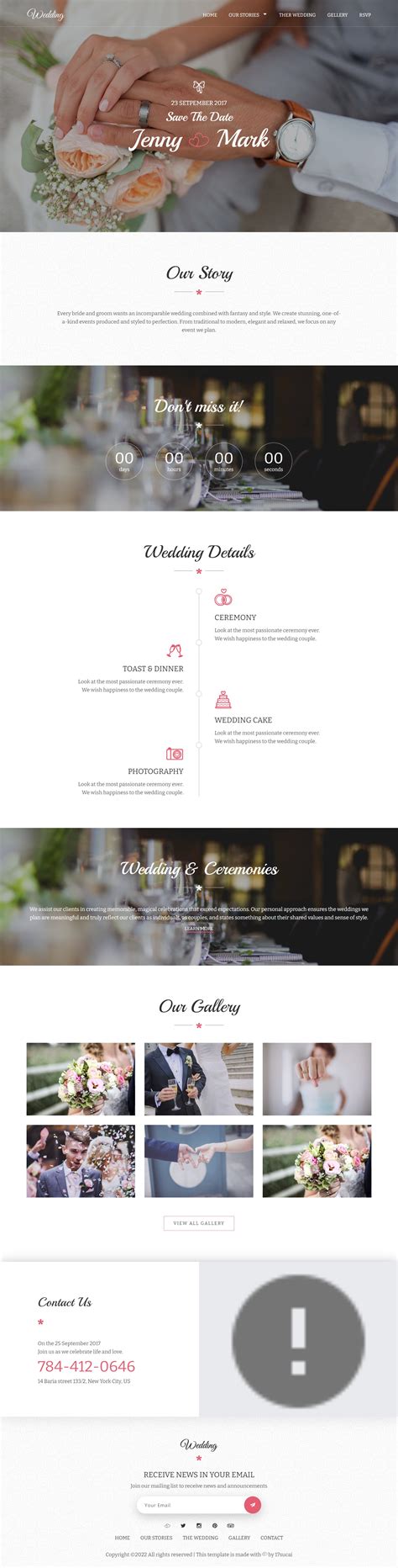 婚纱网站设计代码html，唯美的婚礼网站模板_墨鱼部落格