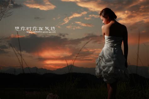 【想你的时候，你在天边摄影图片】武汉东湖磨山人像摄影_丹妮
