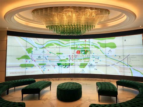 任丘企业展厅-杭州创维智慧液晶拼接屏-室内LED显示屏-条形屏厂家-浩显技术开发