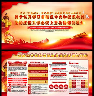 中央和国家机关党的建设工作会议宣传挂画图片下载_红动中国