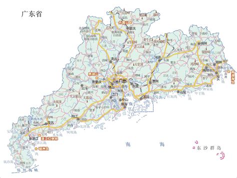 广东省政区地图 - 广东省地图 - 地理教师网