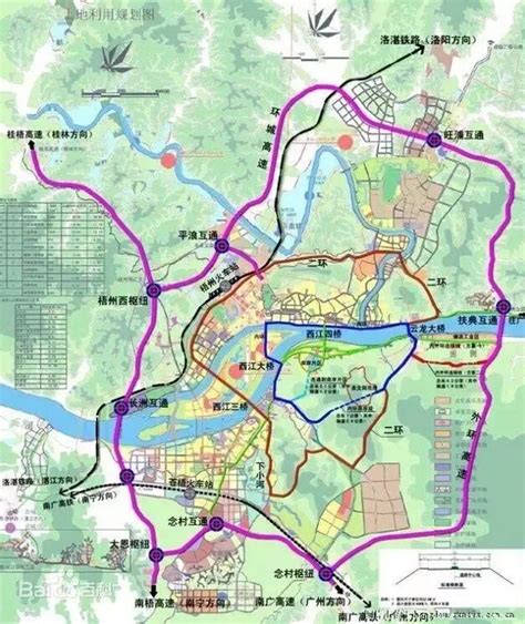 梧州蒙山高铁规划图,荔浦市2025年城市规划,蒙山至象州高速走向图_大山谷图库