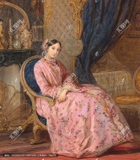 克里斯蒂安那·罗伯特森大公爵夫人的肖像,美术绘画,其他设计,设计,汇图网www.huitu.com